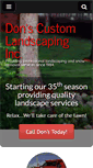 Mobile Screenshot of donscustomlandscaping.com